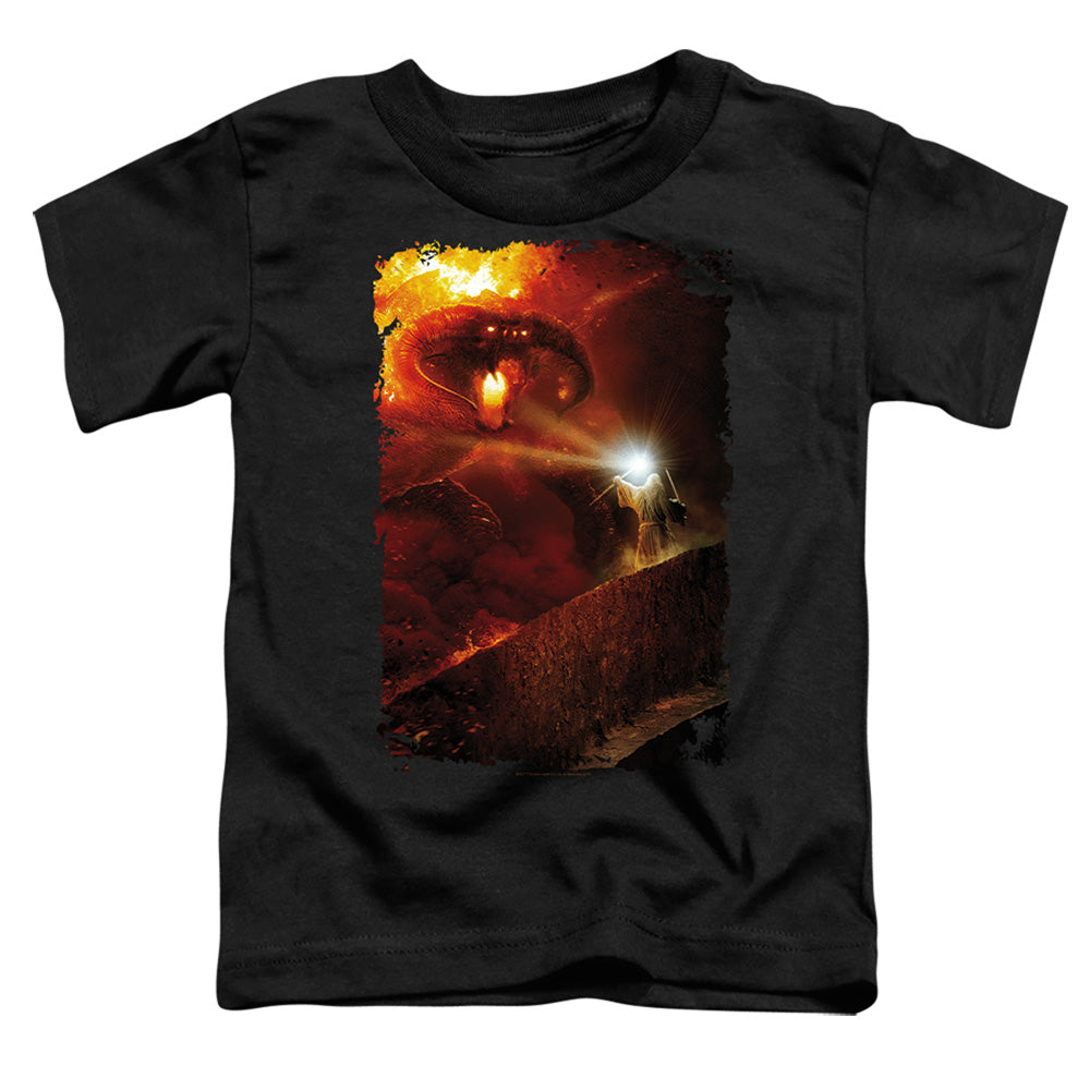 LORD OF THE RINGS : BALROG YOU SHALL NOT PASS S\S TODDLER TEE Black LG (4T)