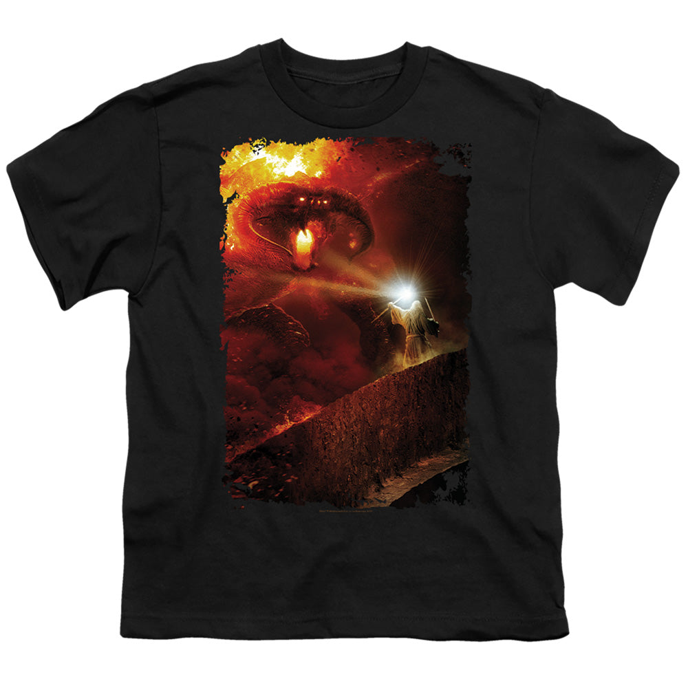 LORD OF THE RINGS : BALROG YOU SHALL NOT PASS S\S YOUTH 18\1 Black XL