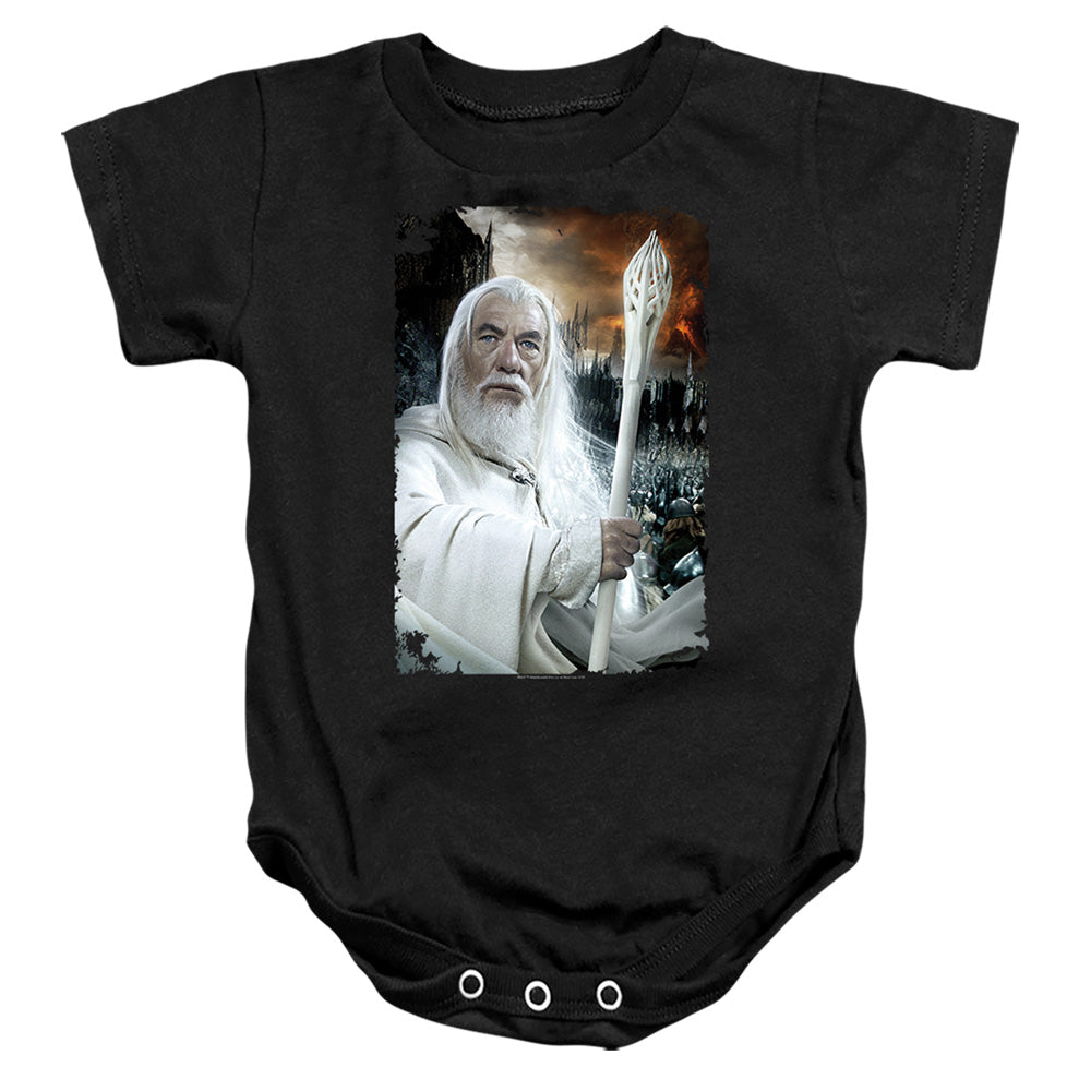 LORD OF THE RINGS : GANDALF THE WHITE INFANT SNAPSUIT Black LG (18 Mo)