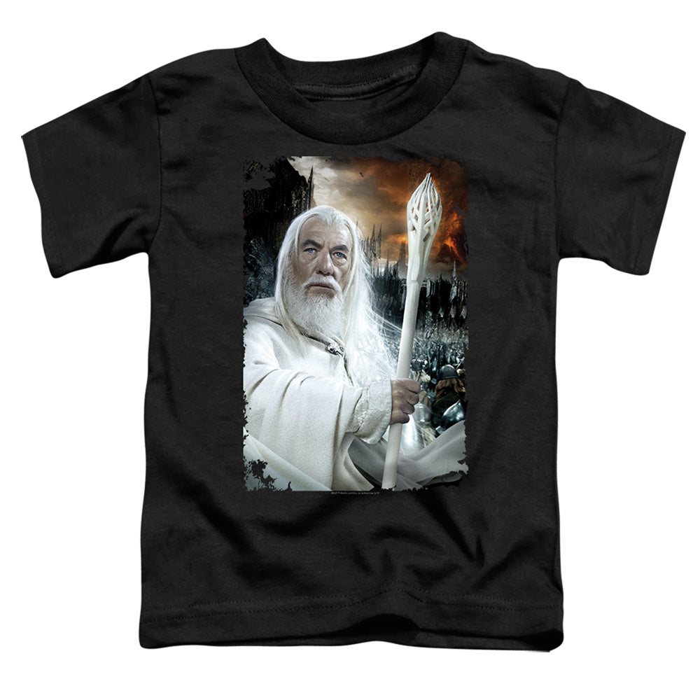 LORD OF THE RINGS : GANDALF THE WHITE S\S TODDLER TEE Black LG (4T)