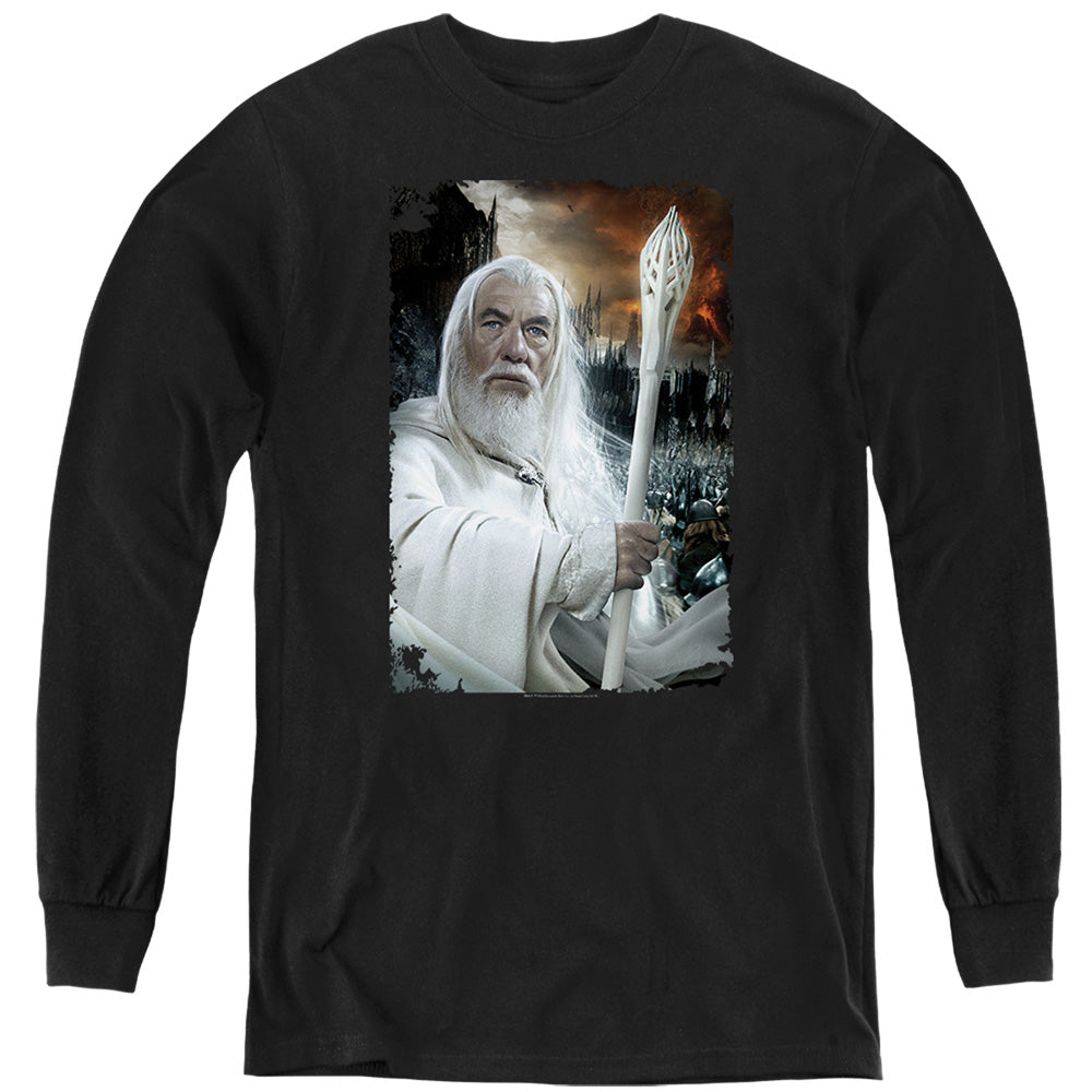 LORD OF THE RINGS : GANDALF THE WHITE L\S YOUTH Black LG