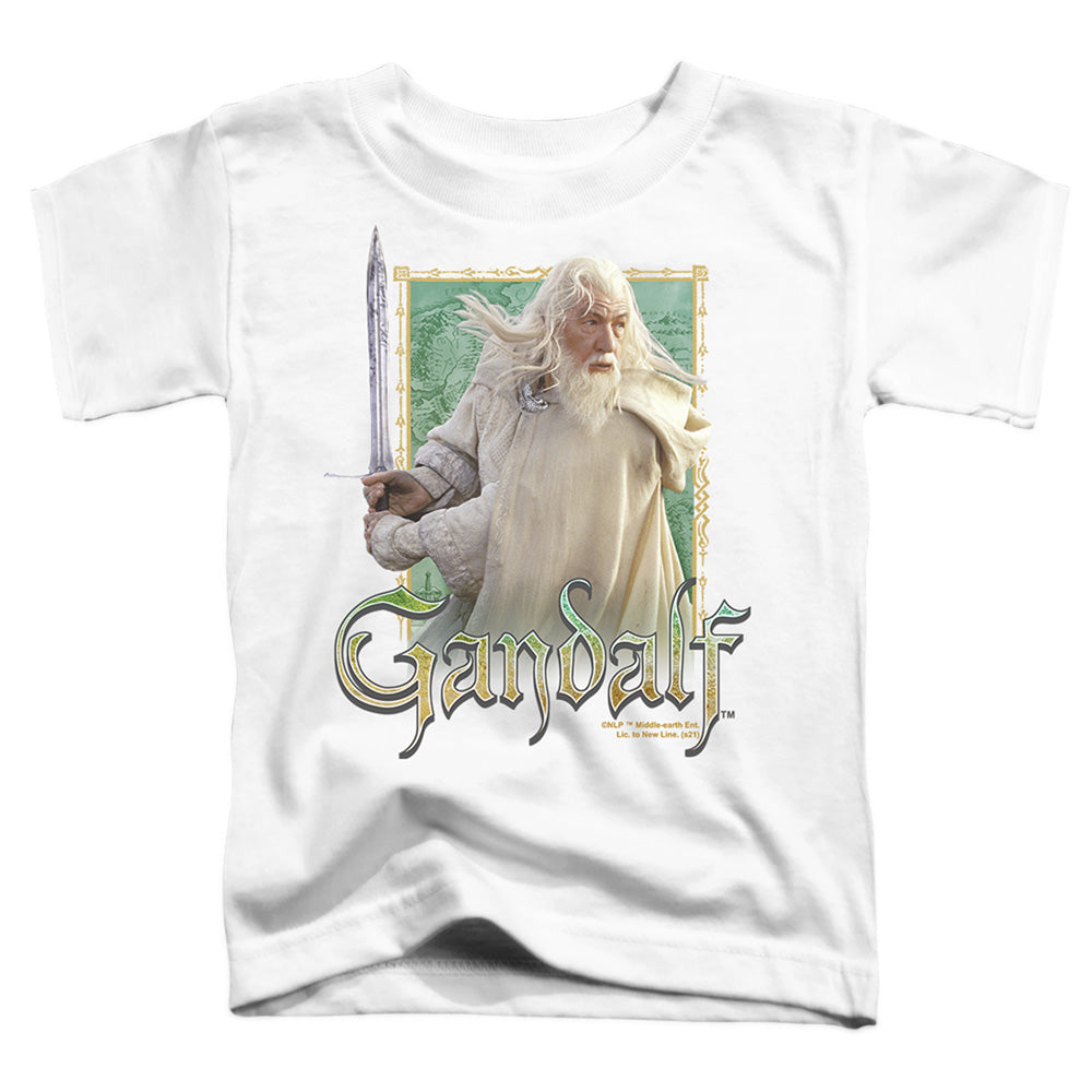 LORD OF THE RINGS : GANDALF S\S TODDLER TEE White LG (4T)