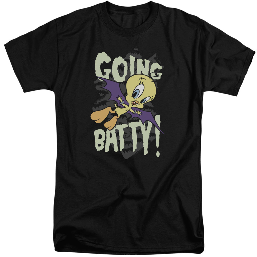 LOONEY TUNES : GOING BATTY ADULT TALL FIT SHORT SLEEVE Black 3X
