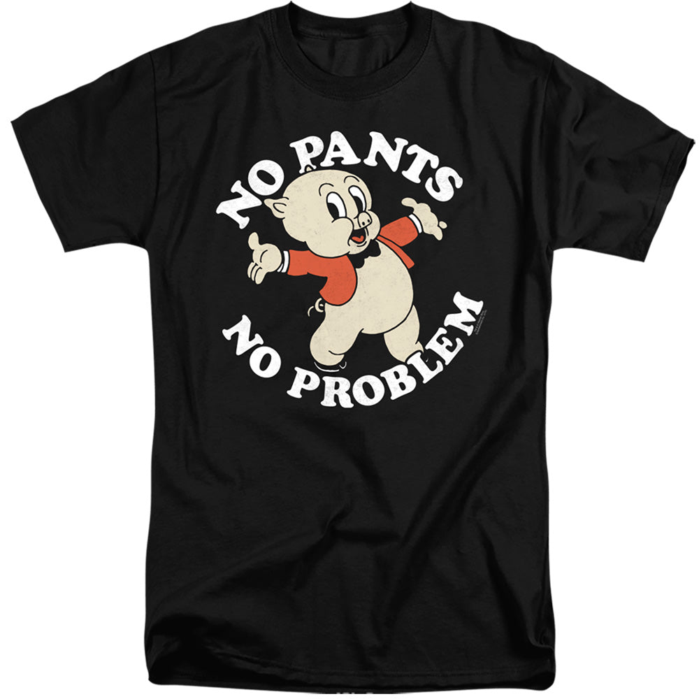 LOONEY TUNES : NO PANTS ADULT TALL FIT SHORT SLEEVE Black 3X
