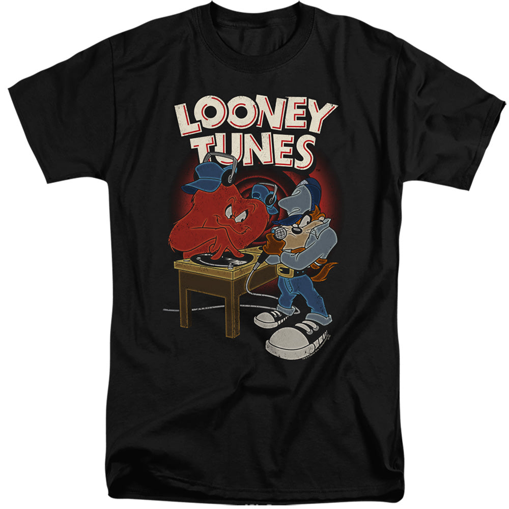LOONEY TUNES : DJ LOONEY TUNES ADULT TALL FIT SHORT SLEEVE Black XL
