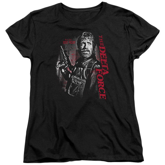 DELTA FORCE : BLACK OPS S\S WOMENS TEE BLACK LG