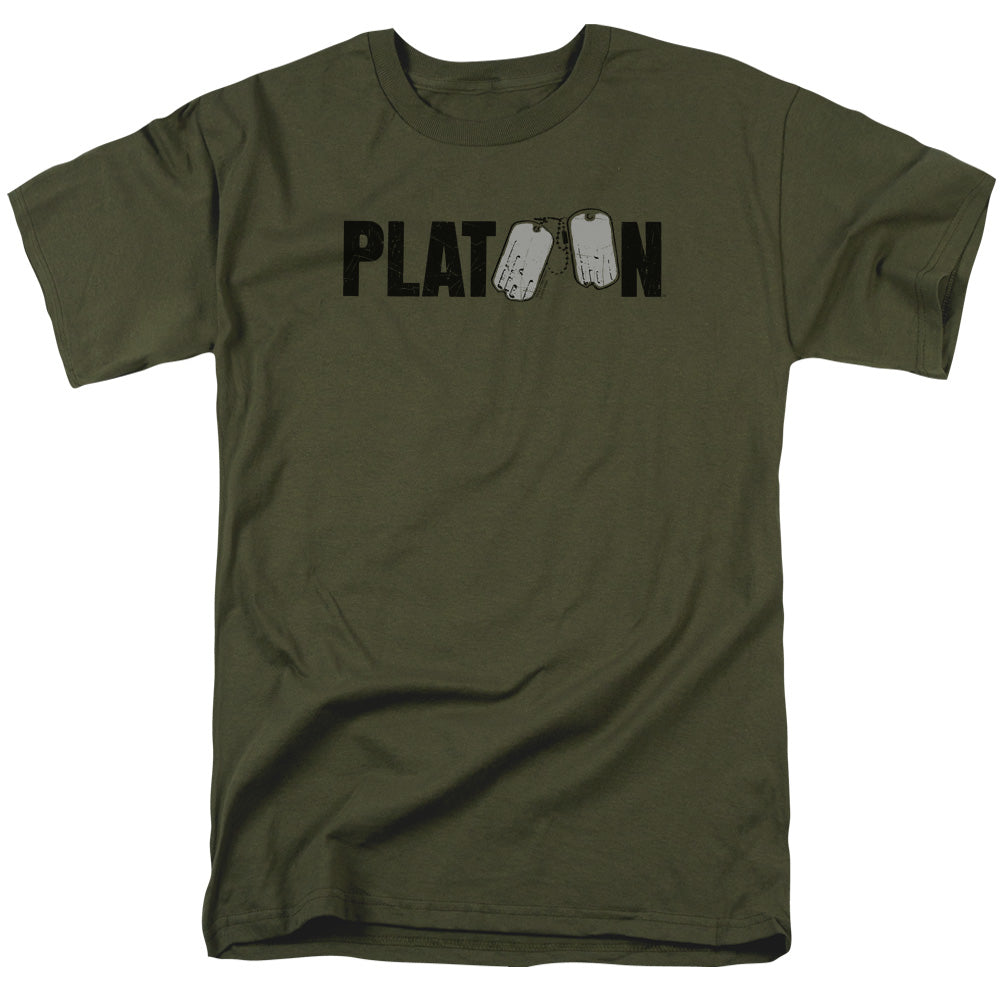 PLATOON : LOGO S\S ADULT 18\1 Military Green 2X