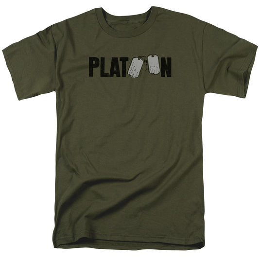 PLATOON : LOGO S\S ADULT 18\1 Military Green 3X