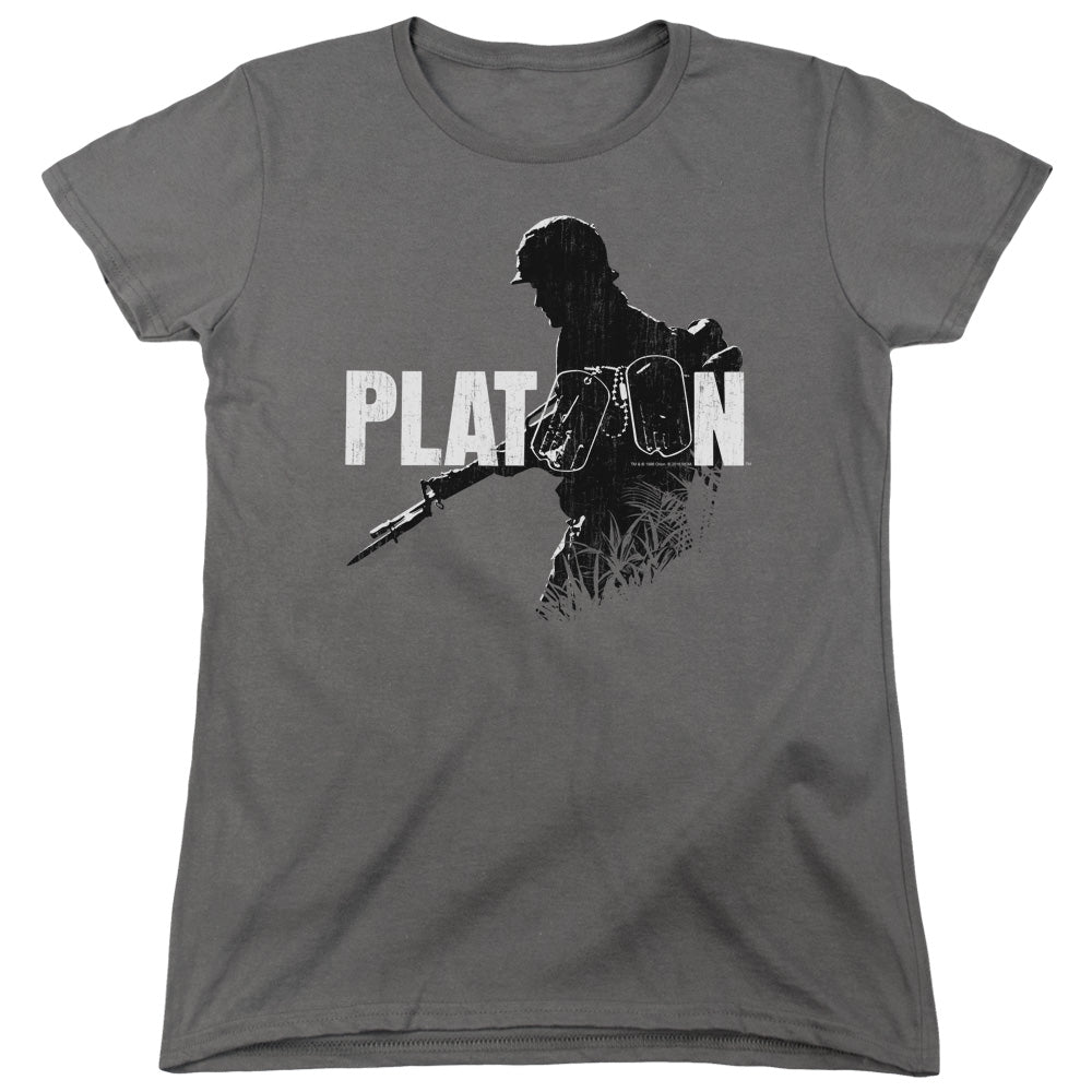 PLATOON : SHADOW OF WAR WOMENS SHORT SLEEVE CHARCOAL SM