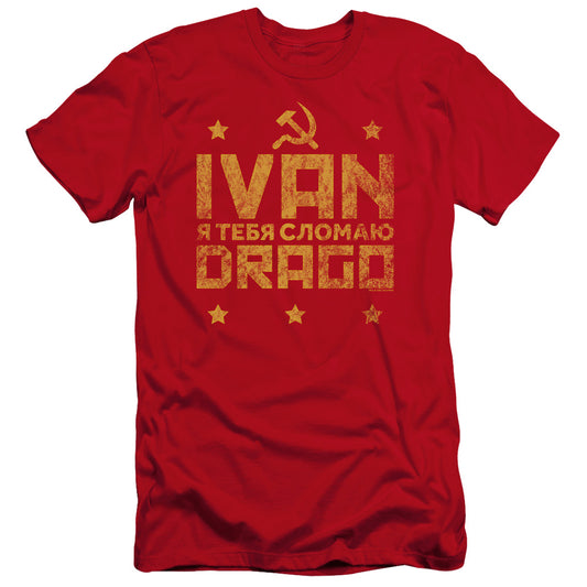 ROCKY IV : DRAGO BREAK PREMUIM CANVAS ADULT SLIM FIT 30\1 Red 2X