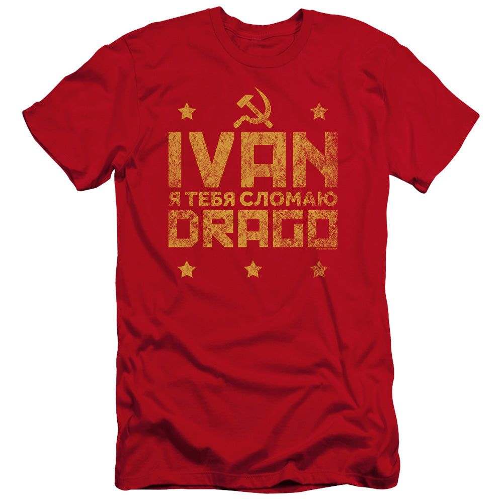 ROCKY IV : DRAGO BREAK PREMUIM CANVAS ADULT SLIM FIT 30\1 Red LG