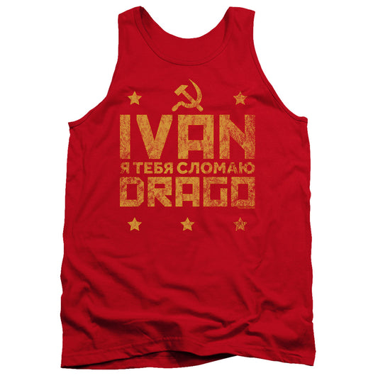 ROCKY IV : DRAGO BREAK ADULT TANK Red 2X