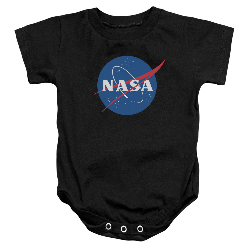 NASA : MEATBALL LOGO INFANT SNAPSUIT Black LG (18 Mo)