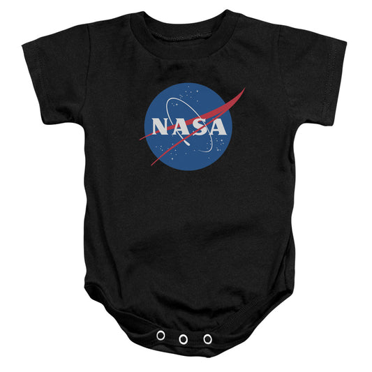 NASA : MEATBALL LOGO INFANT SNAPSUIT Black SM (6 Mo)