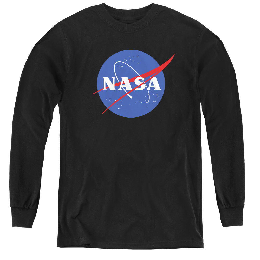 NASA : MEATBALL LOGO L\S YOUTH BLACK LG