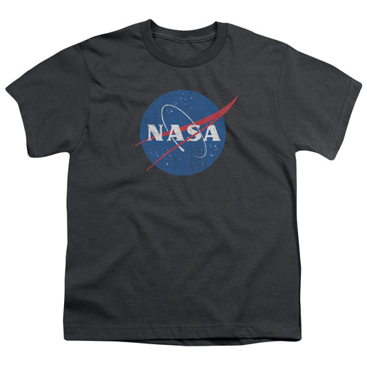 NASA : MEATBALL LOGO DISTRESSED S\S YOUTH 18\1 Charcoal XL