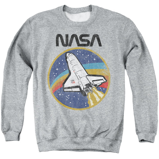 NASA : SHUTTLE ADULT CREW SWEAT Athletic Heather 2X