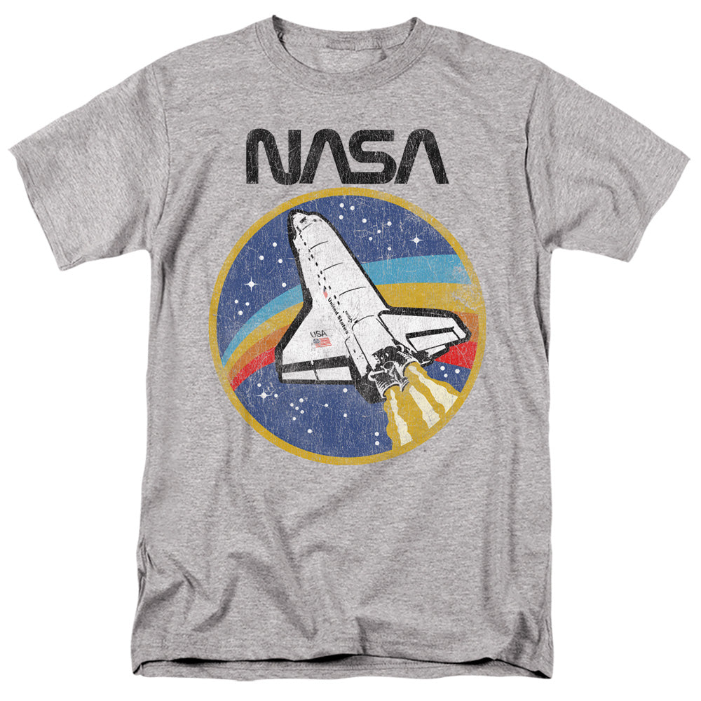 NASA : SHUTTLE S\S ADULT 18\1 Athletic Heather 2X