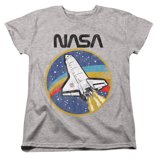 NASA : SHUTTLE WOMENS SHORT SLEEVE Athletic Heather 2X