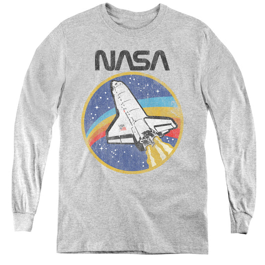 NASA : SHUTTLE L\S YOUTH ATHLETIC HEATHER XL