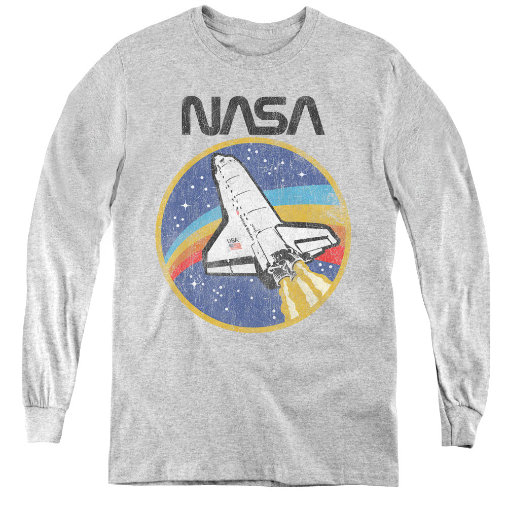 NASA : SHUTTLE L\S YOUTH ATHLETIC HEATHER MD