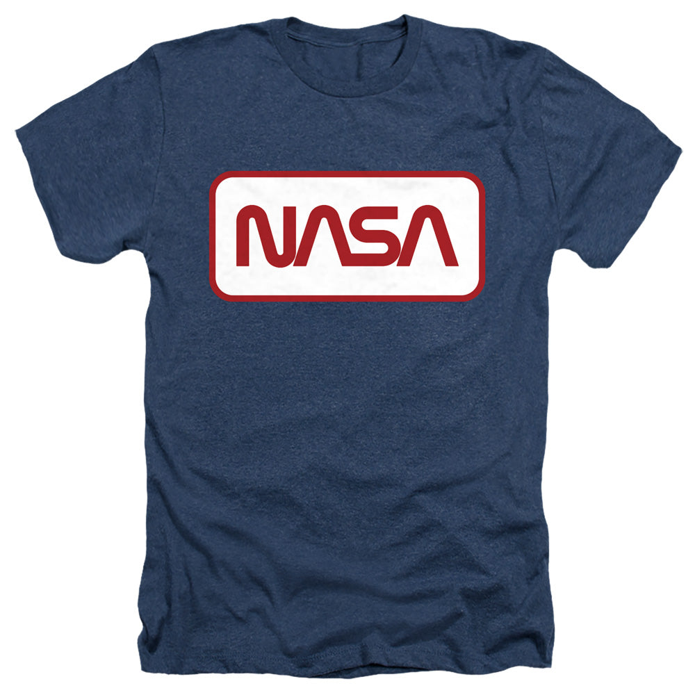 NASA : RECTANGULAR LOGO ADULT HEATHER Navy 2X