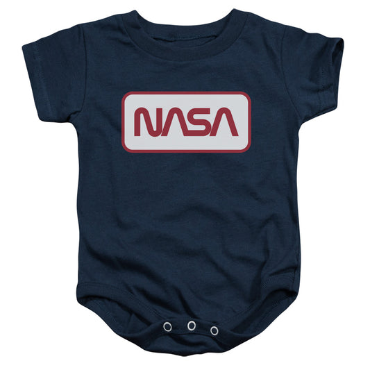 NASA : RECTANGULAR LOGO INFANT SNAPSUIT Navy MD (12 Mo)