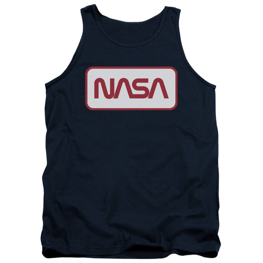 NASA : RECTANGULAR LOGO ADULT TANK Navy SM