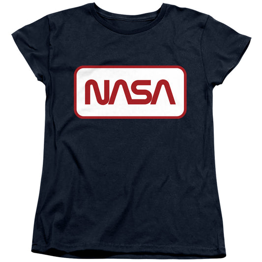 NASA : RECTANGULAR LOGO WOMENS SHORT SLEEVE Navy 2X