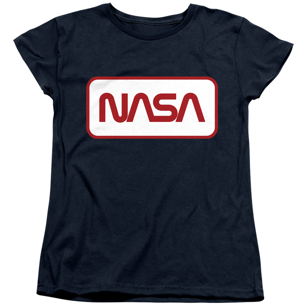 NASA : RECTANGULAR LOGO WOMENS SHORT SLEEVE Navy XL