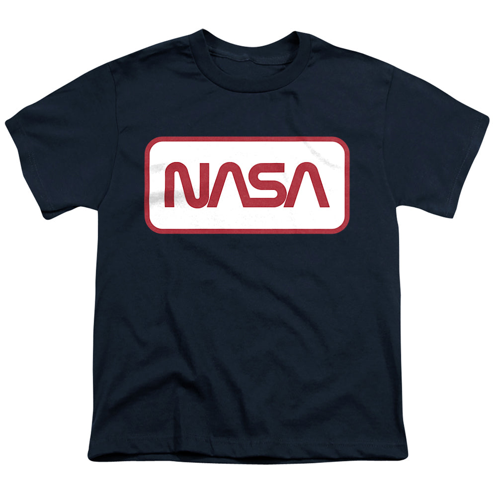 NASA : RECTANGULAR LOGO S\S YOUTH 18\1 Navy LG