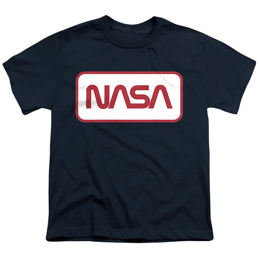 NASA : RECTANGULAR LOGO S\S YOUTH 18\1 Navy LG