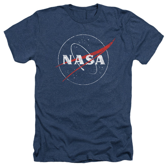 NASA : DISTRESSED LOGO ADULT HEATHER Navy 2X