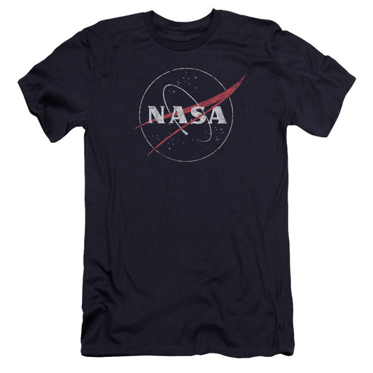 NASA : DISTRESSED LOGO PREMIUM CANVAS ADULT SLIM FIT 30\1 Navy 2X