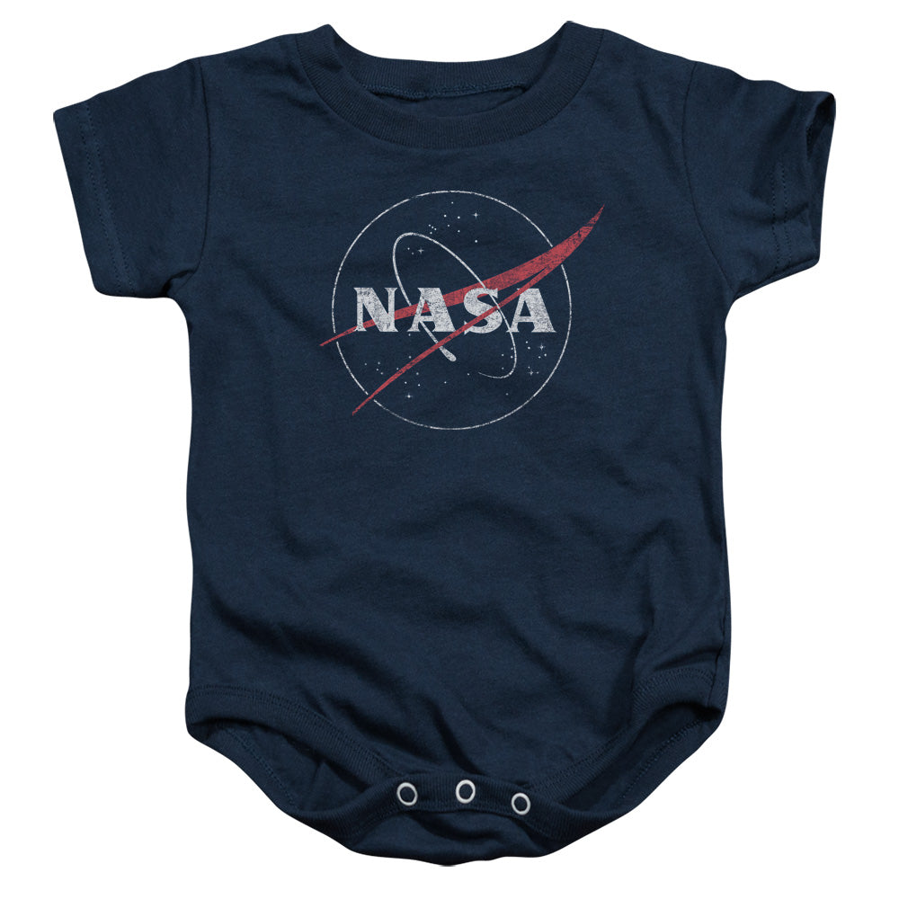 NASA : DISTRESSED LOGO INFANT SNAPSUIT Navy LG (18 Mo)