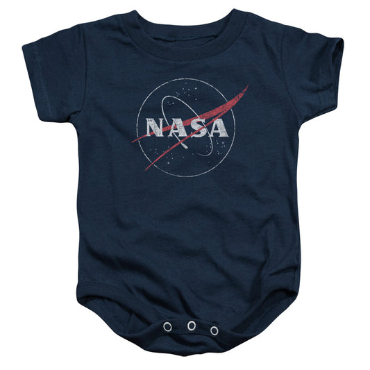 NASA : DISTRESSED LOGO INFANT SNAPSUIT Navy XL (24 Mo)