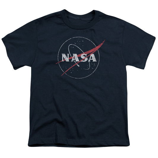 NASA : DISTRESSED LOGO S\S YOUTH 18\1 Navy XL