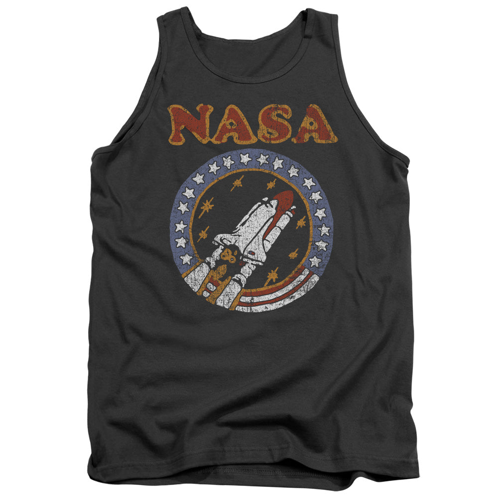 NASA : RETRO SHUTTLE ADULT TANK Charcoal 2X