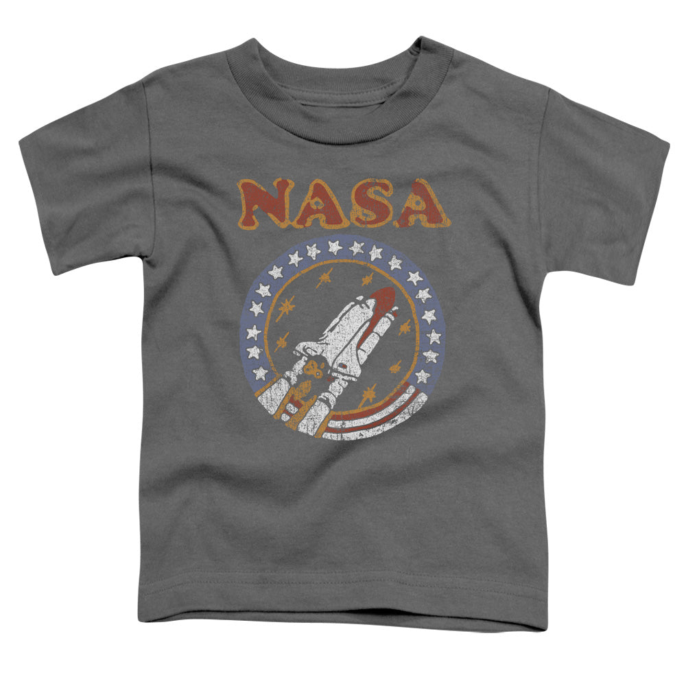 NASA : RETRO SHUTTLE S\S TODDLER TEE Charcoal LG (4T)