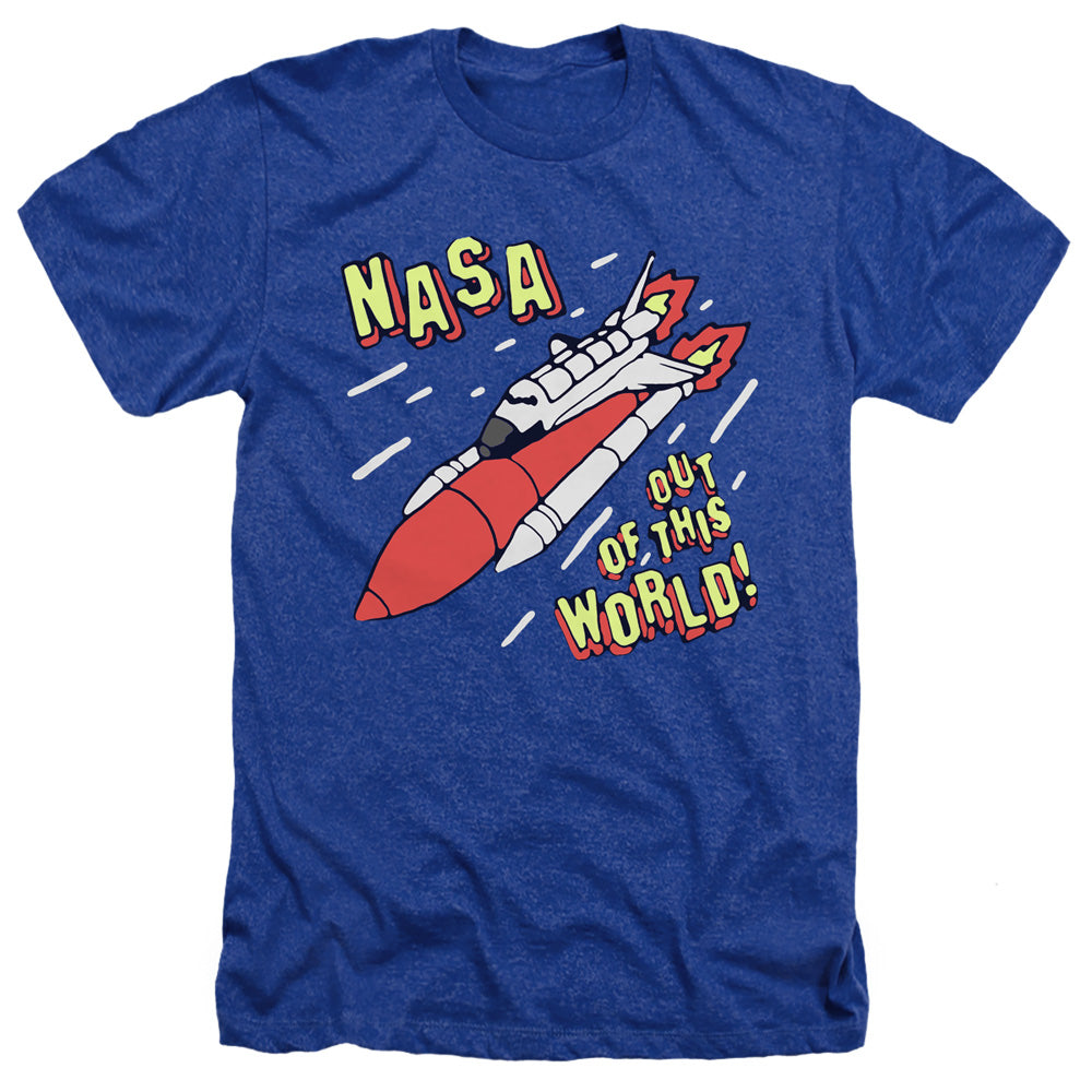 NASA : OUT OF THIS WORLD ADULT HEATHER Royal Blue 2X