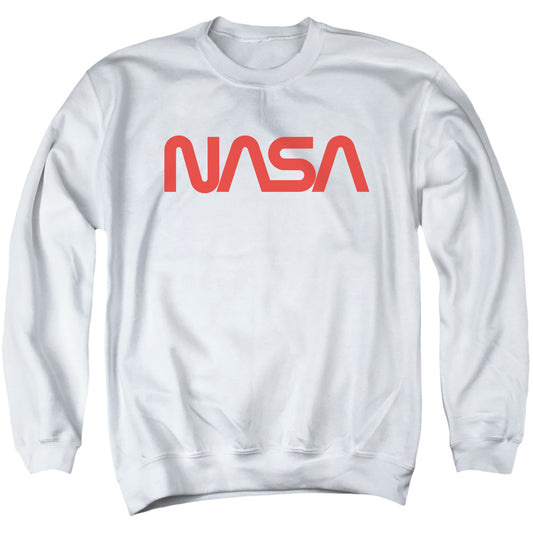 NASA : WORM LOGO ADULT CREW SWEAT White 2X