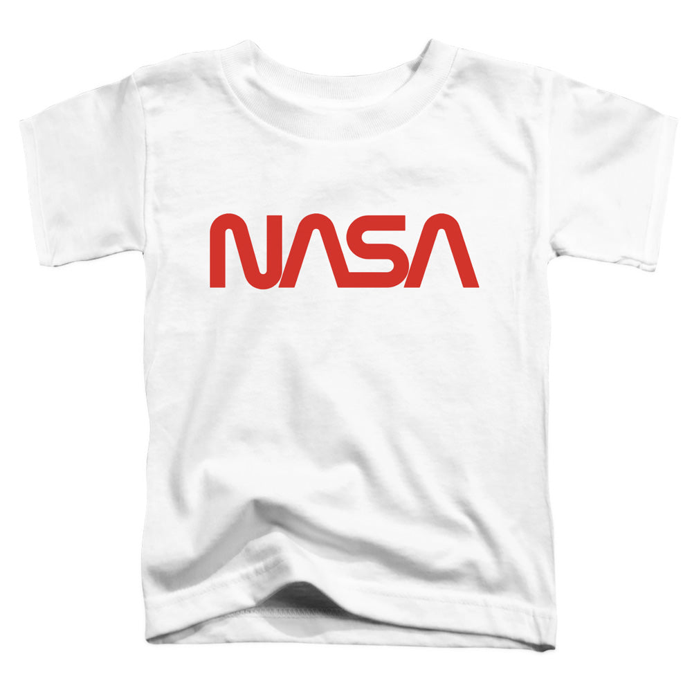 NASA : WORM LOGO S\S TODDLER TEE White SM (2T)