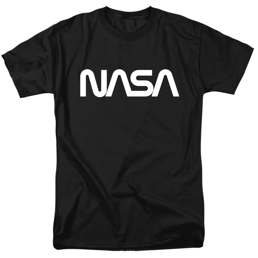 NASA : WORM LOGO S\S ADULT 18\1 Black 2X