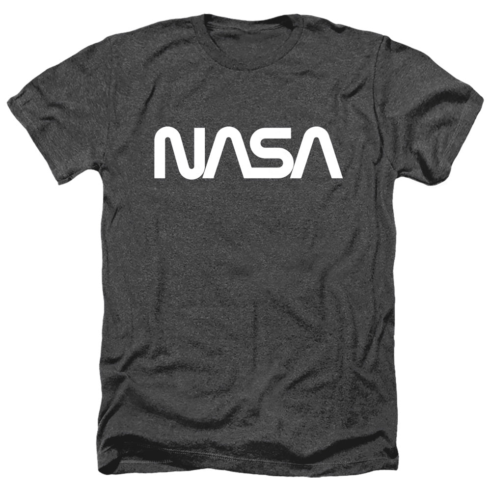 NASA : WORM LOGO ADULT HEATHER Black 2X