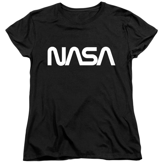 NASA : WORM LOGO WOMENS SHORT SLEEVE Black LG