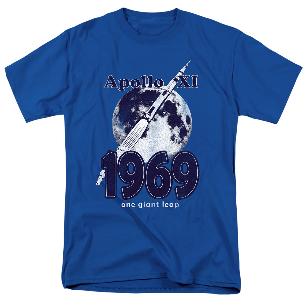 NASA : ONE GIANT LEAP S\S ADULT 18\1 Royal Blue XL