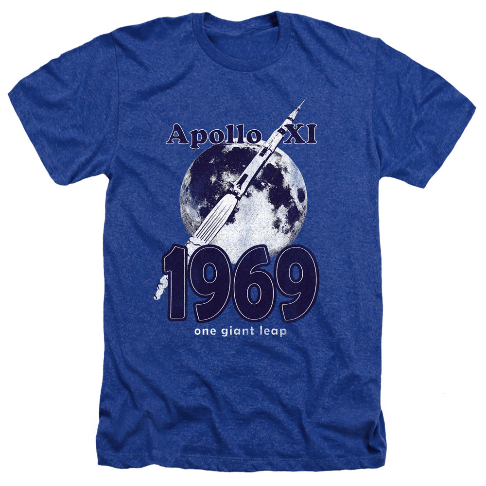 NASA : ONE GIANT LEAP ADULT HEATHER Royal Blue SM