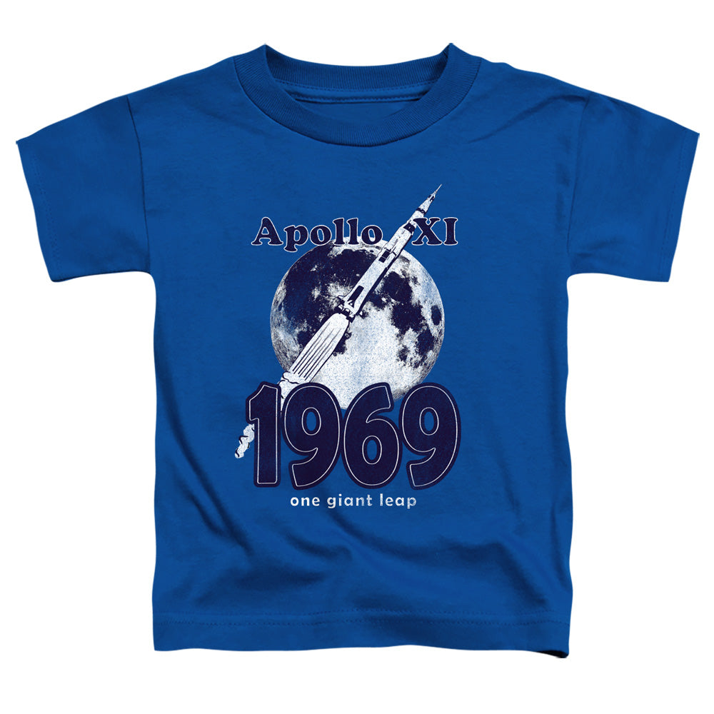 NASA : ONE GIANT LEAP TODDLER SHORT SLEEVE Royal Blue XL (5T)