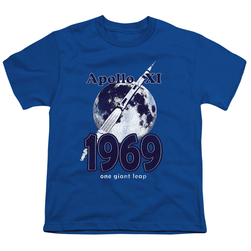 NASA : ONE GIANT LEAP S\S YOUTH 18\1 Royal Blue XS