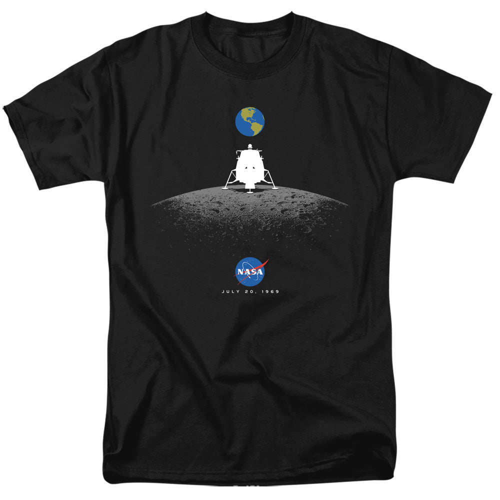 NASA : MOON LANDING SIMPLE S\S ADULT 18\1 Black 3X